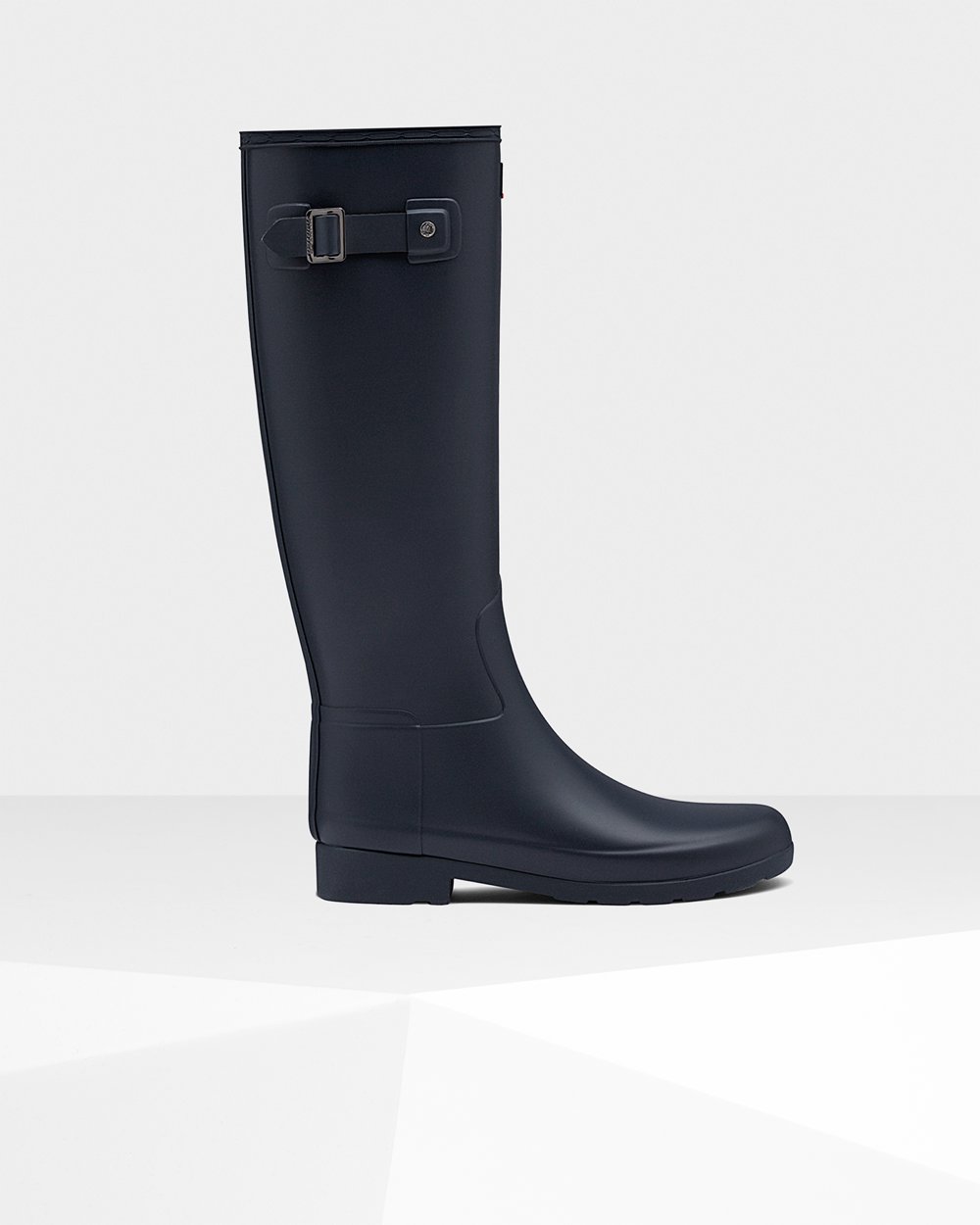 Womens Hunter Refined Slim Fit - Tall Rain Boots Navy - 2684-KPXCU